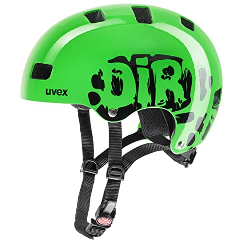 Uvex Kinder Fahrradhelm Kid 3, Grün (Dirtbike Green), 55-58 cm