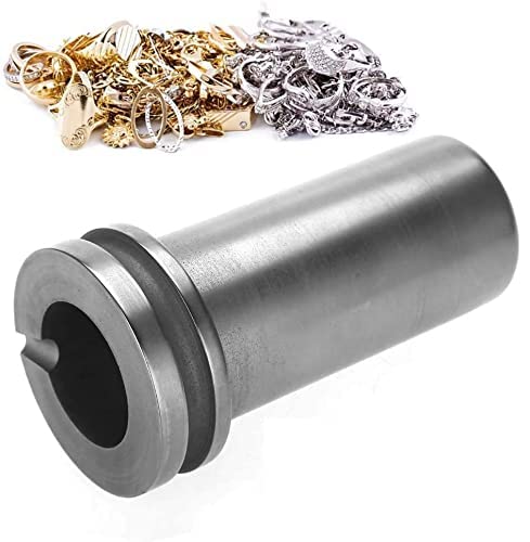 1 kg / 2 kg / 3 kg Graphittiegel, Hochreiner Graphittiegel Metallschmelze Gold Silber Schrottofen Gussform Schmelze Schmuck Werkzeuge Graphitguss Schmelze Barrenform für Gold Silber Metall(1 kg)