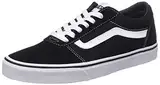 Vans Ward Herren Sneaker, Suede Canvas Black White, 43 EU