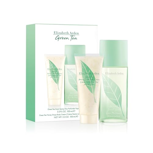 Elizabeth Arden - Green Tea, Geschenkset für Damen: Green Tea Duft 100 ml + Körpercreme Honey Drops 100 ml, Geschenkbox für Damen
