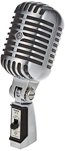 Shure 55SH Serie II Iconic Unidyne Dynamic Vocal Microphone, klassisches Vintage-Mikrofon mit Nieren-Richtcharakteristik für Live-Auftritte