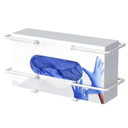 niffgaff Lab Glove Dispensers - Weiß Handschuhhalter für Einweg-Handschuhbox Tissue Box, Handschuhbox Organizer für Labor, Küche, medizinischer Handschuhhalter an der Wand