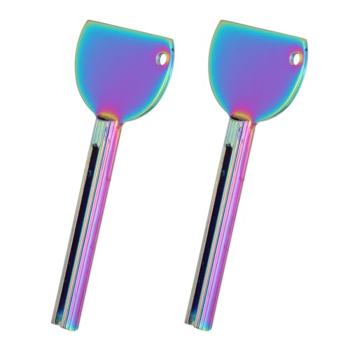 Piriuuo 2 Stück Tubenquetscher Edelstahl, Bunt Tubenquetscher Metall Toothpaste Squeezer Tubenaufroller Sparen Tubenausdrücker für Tuben Zahnpasta Haargel Handcreme Kosmetik