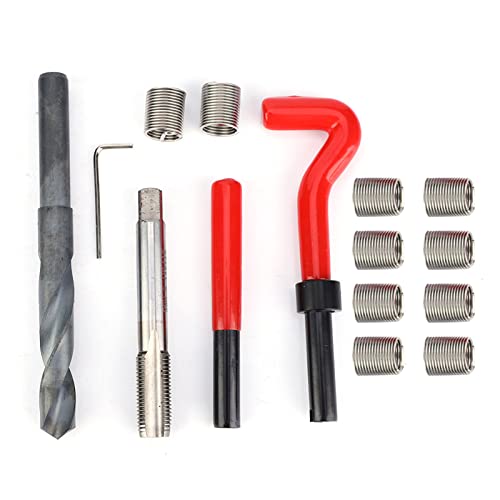 15 Stück Gewindeeinsätze, M14x1,5 Innengewinde Reparaturzubehörsortiment Gewindereparatursatz mit Gewindeeinsätzen für professionelle Handwerker und Heimwerker