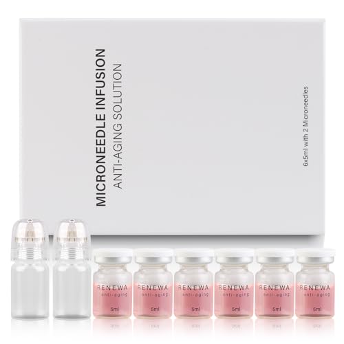 Micro Infusion System, Mikro infusionssystem für Gesicht, Beauty Micro Infusion Needling Kit, Tief Feuchtigkeitsspendend,Anti-Aging & glatte Falten-Gesichtsserum für alle Hauttypen(2+6)