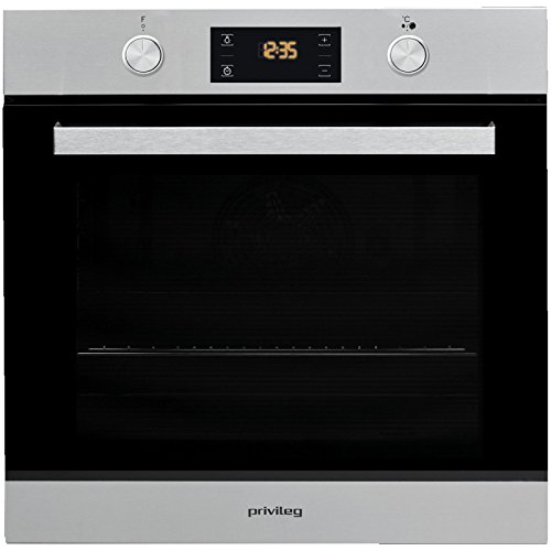 Privileg PBWR6 OP8V2 IN Einbau-Backofen/ A+ / 71 L / Pyrolyse-Reinigungssystem / Backauszug mit 2 Ebenen / Edelstahl / Turn&Go / Click&Clean / Versenkbare Bedienknebel