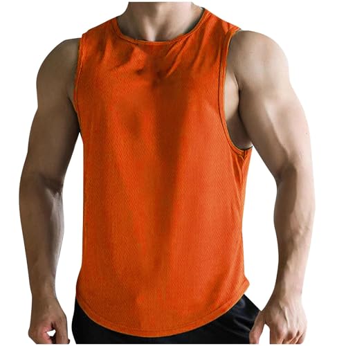 Tank Top Ärmelloses Sommer Herren Stretch Ärmellos Männer Tshirt Achselshirts Running Sport Laufshirt Tank Top T Shirt Gym Locker für Herren Axelshirt Unterhemd