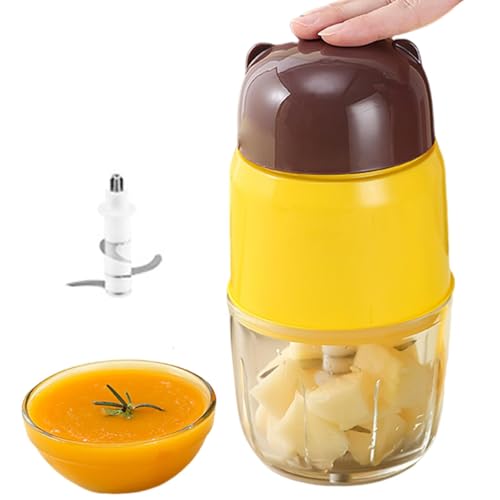 Mixer für Püree, Lebensmittelzubereiter für Kinder | Automatischer Mixer für Kinder - Tragbarer süßer Lebensmittelzubereiter, Küchenmaschine in Lebensmittelqualität für -Gemüse-Püree