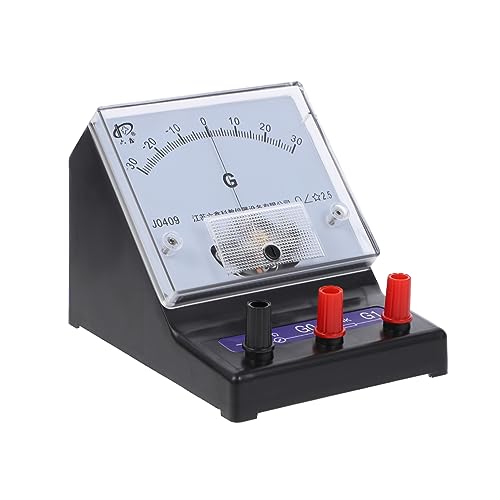 jojofuny Empfindliches Amperemeter Ampere Prüfwerkzeuge Stromkreistest Ampere Tester Mikroamperemeter empfindliches Galvanometer Handbuch Voltmeter Lehreinrichtung Tafel Prüfer Metall