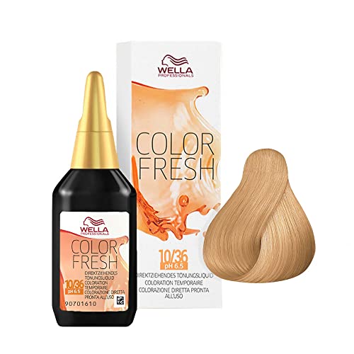 Wella Color Fresh Glanz-Tönung 10/ 36 helllicht blond gold-violettt, (1 x 75 ml)