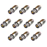 10x E5,5 LED 5V-8V / 9V-19V passend für Mini Adventstern TT H0 Modellbahn Modellbau kaltweiß warmweiß weiß (6V, warmweiß)