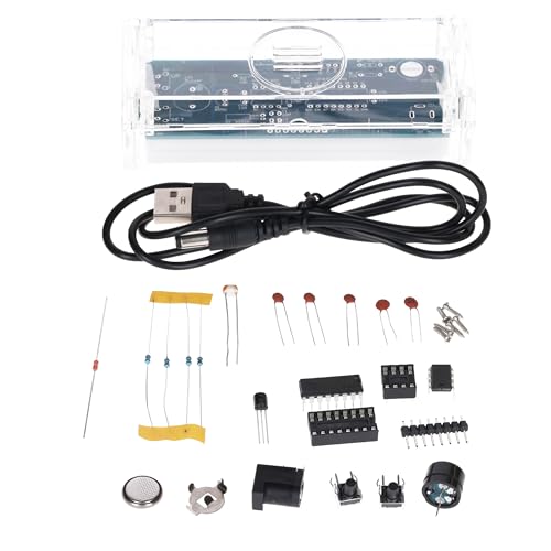 AZDelivery Digitaluhr Bausatz mit Acrylgehäuse – DIY Elektronik Uhr mit 4-stelligem LED-Display – Arduino-kompatibles Löten für Anfänger – Bausatz zum Erlernen der Elektronik und Löten
