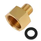 Gasflaschenadapter, 1 Stück LPG Gasadapter 1/2" R x 1/4" lks Anschlüsse für Gasherde Gasflaschenadapter Schnellkupplung für Gasflaschen Adapter Set