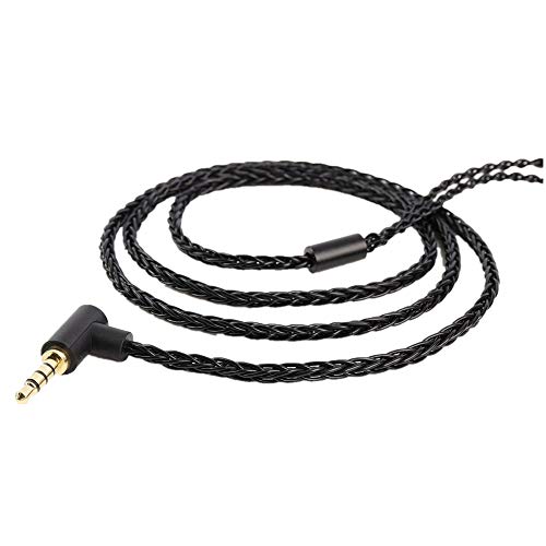 Girftu Kopfhörer Ersatz Kabel, 0.78mm 2pin Kopfhörer und Kopfhörer Ersatzkabel Sauerstofffreies Kupfer Upgrade 5N OFC Kopfhörer Draht 8-Stränge 3,5 mm Stecker mit Mikrofon (2Pin 0.78mm)