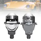 Irrun 6500K Scheinwerferlampe, 9-15V LED-Projektor für Auto, Langlebige Autolampe für starke Beleuchtung, Retrofit-Kit mit Hyperboloid-Linse für Nebelscheinwerfer