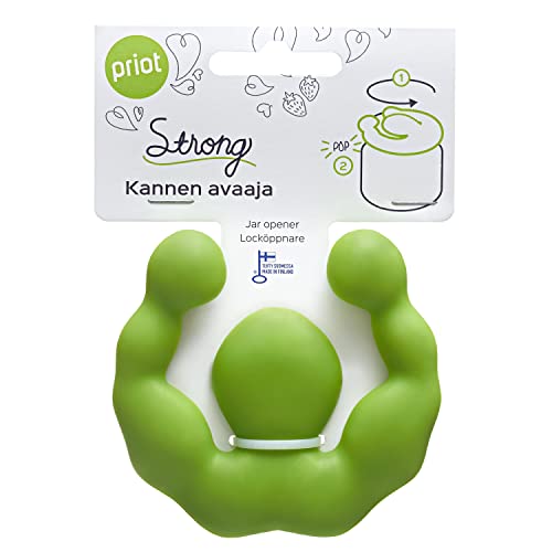 Priot Strong Jar Opener | Twist Gripper für schwache Hände, Kinder, Senioren, Menschen mit Arthritis, Küchenhilfe, um leicht zu greifen und Deckel offen zu grün