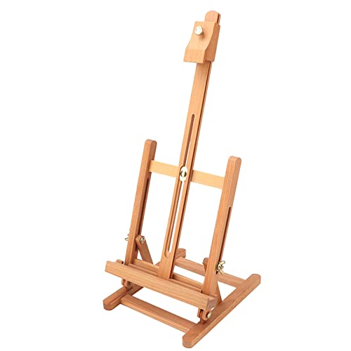 Einstellbarer Holztisch -Staffelei, Premium -Künstler Staffelei für Anfänger, Kleiner Hölzerner, mit Feinem Finish und Plattierter Hardware für Bequeme Lagerung