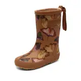 bisgaard Unisex Baby Fashion Rain Boot, Camel Flowers, 26 EU Schmal