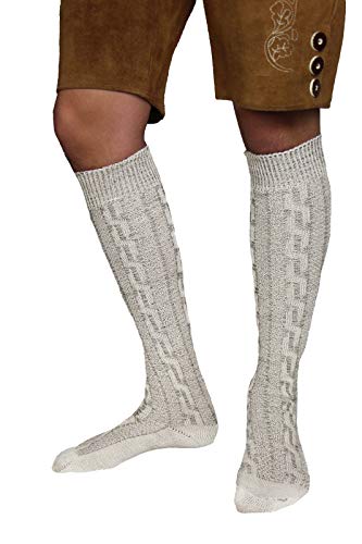 MS-Trachten Herren Trachtenstrümpfe Trachtensocken natur meliert 43