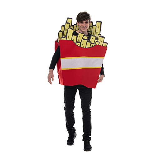 EraSpooky Erwachsene Pommes Frites Cosplay Kostüm Lustige Party Essen Outfit Halloween Kleidung
