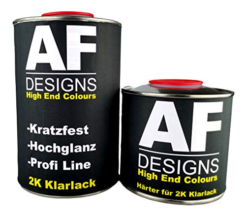 Alex Flittner Designs 2K Klarlack 1,5 Liter Set mit Härter Autolack Kratzfest