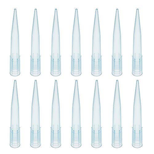 OLYCRAFT 380-400 Stück Pipettenspitzen Kunststoff-Pipettenspitze, Pipettenpipettenspitzen Clear Blue 1000ul / 1ml Für Mikrochemische Experimente Mit Laborbedarf (Polypropylen)