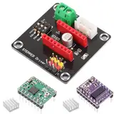 DAOKAI 3D-Drucker 42 Schrittmotortreiber-Erweiterungsplatine DRV8825 A4988 Control Shield-Modul mit A4988 + DRB8825 Schrittmotortreiber