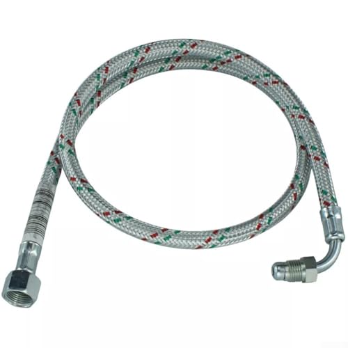 1 x Ölleitung für Riello-Ölleitung, 0,95 cm Innengewinde x 1/4 Zoll Außenwinkel, 3005720 20022601, 90 cm lang