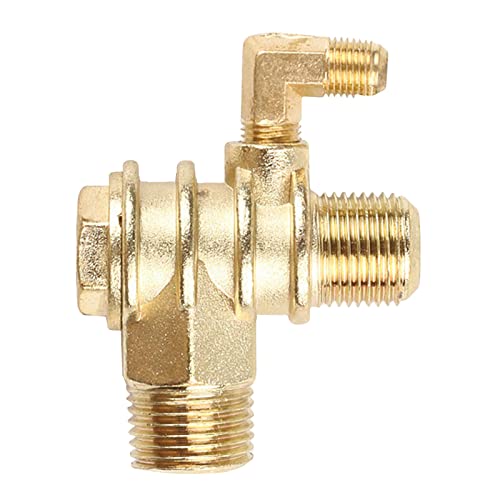 Air Compressor Unidirectional Check Return Accessories Connect Pipe Fittings Male Threaded 3-Ports Air Compressor Portable Accessories Quick Connect