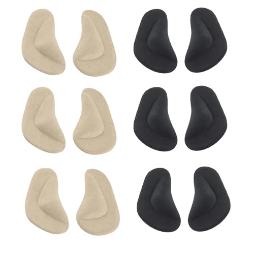 6 Paar Fußgewölbe Pads, Gel Arch Support Einlegesohlen Plattfuß Einlagen, Hohes Fußgewölbe Orthopädische Einlagen, Silikon Fußeinlagen Einlegesohlen für Fußdruck und Fußschmerzlinderung
