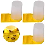 Bienen Wasser Feeder,RoadLoo 3Pcs Bienen Eingang Feeder Futtergeräte für Bienen Wasserspender Kunststoff Imkereibedarf Bienenfütterung Eingang Bienenstock Trinkschale Imkerei Imker Ausrüstung Zubehör