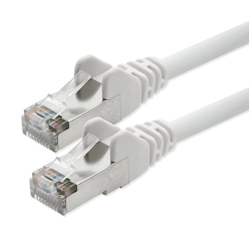 1aTTack CAT 5e foliengeschirmt FTP Netzwerk Patch-Kabel mit 2x RJ45 Stecker 7,5m weiss