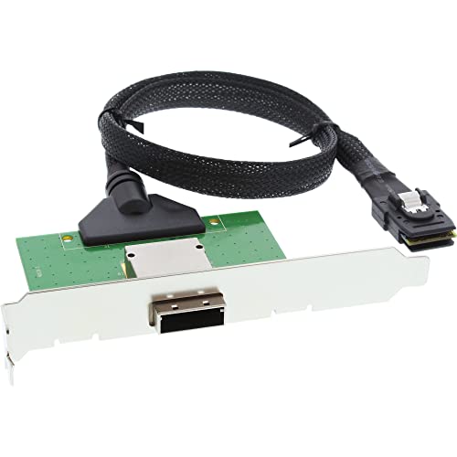 InLine 27651I SAS Slotblech PCI mit Kabel, ext. SFF-8088 auf int. SFF-8087, 0,5m