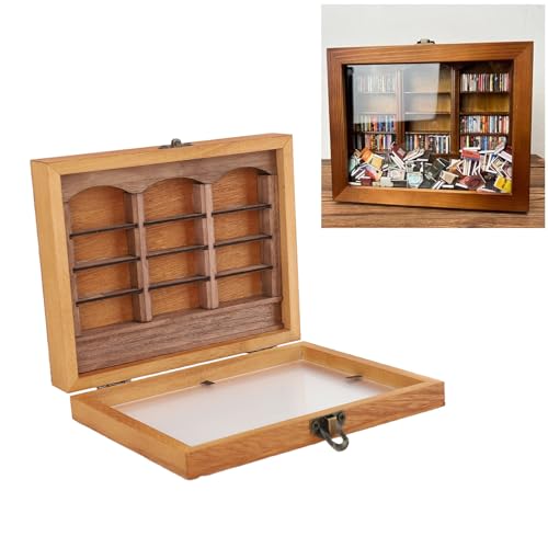 Miniatur-Bücherbox, Vitrine, Angstlinderung, Bücher, Schütteln, Bücherregal, Spielzeug, geeignet für Wohnzimmer, Schreibtisch, Dekoration, Bücherregal, lustiges Geschenk für Buchliebhaber, Zuhause,