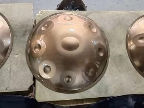 onlyfly Handpan Handpan Drum 9 Noten 432Hz D-Moll 22" mit Geschenkset (Bronze)