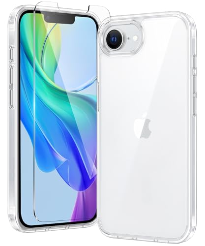 FNTCASE für iPhone 16e Phone Hülle: Klare Schlanke Schützende Transparent Handyhülle | Anti Vergilbung Hüllen Fallschutz Schutzhülle Dünn Stoßfest Case Harte Cover(Klar)