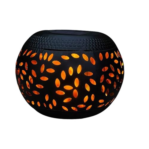 IMIKEYA Dekorative Solarlampe Im Keramikdesign Eisenlicht Für Garten Stilvolles Outdoor Für Terrasse Und Gartenbeleuchtung
