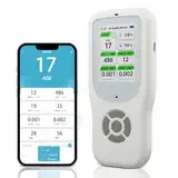 10 IN 1 Luftqualität Messgerät Melder, NDIR WiFi Luftqualitätsmonitor mit AQI/CO2/PM1.0/PM2.5/PM10/HCHO/TVOC, Temperatur & Luftfeuchtigkeit, Tragbar Formaldehyd-Detektor mit Smart APP für Haus Büro