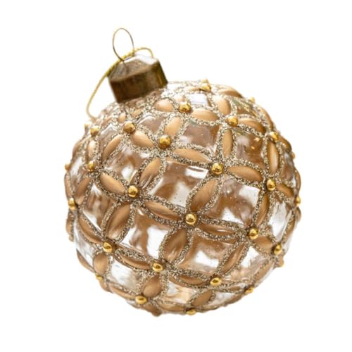 1 x mehrfarbige Weihnachtskugel aus Glas, Ornamente, Weihnachtsbäume, Zubehör, I3y7, hohe Glasdekorationen, Bälle, Werkzeugverkauf
