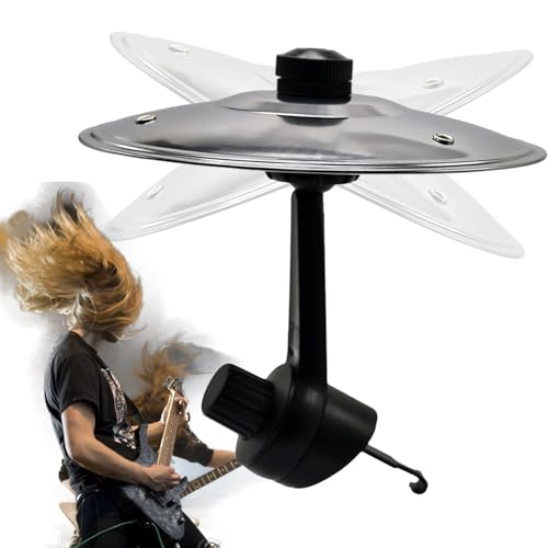 Mini Crash Cymbal Car, Car Cymbals Air Vent, Car Drum Cymbal, Cars Crash Music Make Your Driving More Fun, Easy Installation for All Types of Vehicles (Schwarz)
