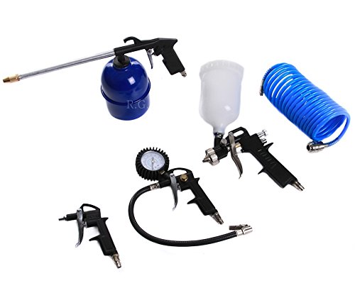 Druckluft Set 5 tlg für Kompressor Lackierung Spritz/Sprühpistole Schlauch