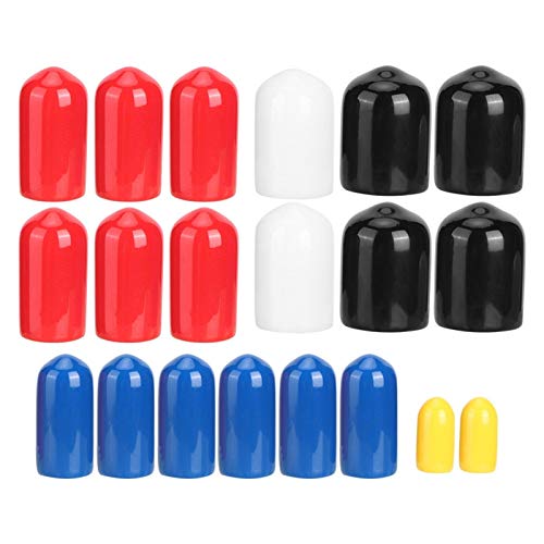 Für 20 Stück Pvc-Vakuumleitungskappe 1/8 Zoll 3/16 Zoll 1/4 Zoll 3/8 Zoll 5/16 Zoll Assorted Kit Fit 3/16 Vacuum Silicone,Vacuum,Black 3/8In