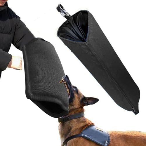 Wedhapy Hundebiss Ärmel für Hundetraining Armärmel Sackleinen Armschutz Ärmel für Hundetraining Supplies Hundebisshülse Bisswache für Hunde