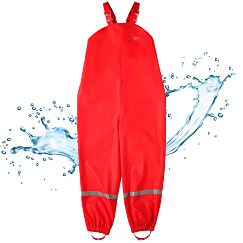 BMS Regenhose Buddelhose Matschhose für Mädchen in Rot Größe 98