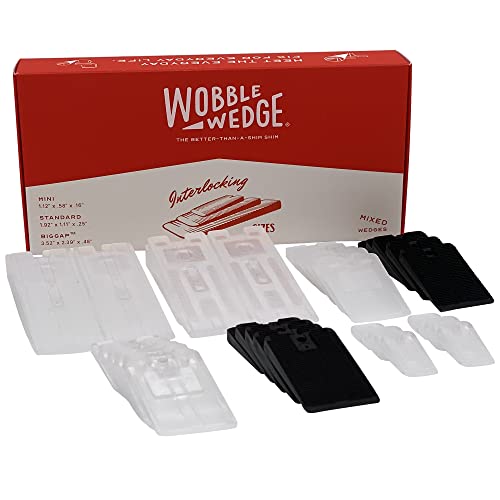 WOBBLE WEDGES ShopShim Set, 37-teilig, starre und flexible Standardgröße, BigGap und Mini-Keile: Möbel, Toiletten, Haushaltsgeräte und Restauranttische