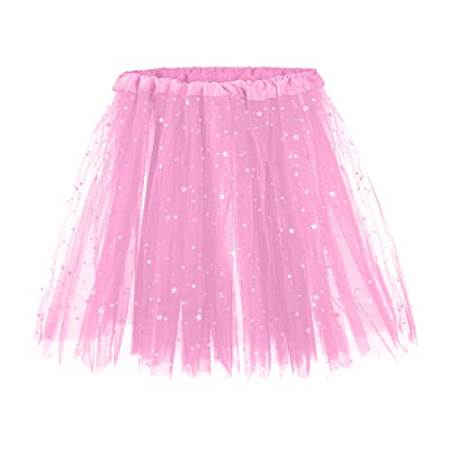 Rock Damen Karneval Kostüm Mini Skirt Tuellrock Karneval Rock Minirock Rock Tüllrock Kostuem Frauen Tuetue Rock Karneval Kostuem Rock TutuFaschingskostüm High Waist Festival Rockabilly