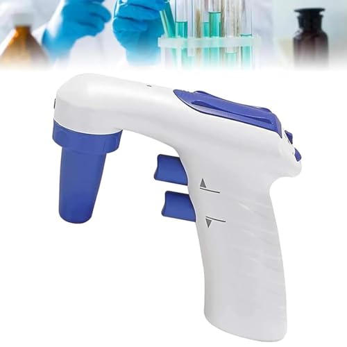 LHQYA Digitale Automatische Motorisierte Pipette,geschwindigkeitsregulierbare Elektronische Pipettenpumpe,Ansauggeschwindigkeit:50ml<10s/0.2um Hydrophober Filter/Bereich: 0.1-200ml/sGeschwindigkeit