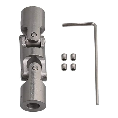 Universal Joint Wellenkupplung Motorstecker Kreuzgelenk, Universalgelenk für den Anschluss von Modellautos, Robotern, Robotern, 10-10 mm, Stahl 45#