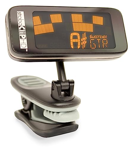 Peterson StroboClip HD Clip-On Stimmgerät | Gitarre, Bass, Violine, Ukulele, Harfe, Blechbläser, Holzblasinstrumente, Orchester