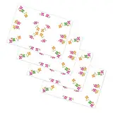 250 Stück Papier-Tischsets mit bunten Blumen, Einweg-Papier-Tischsets 30x40 cm, ideal als Platzteller weiß